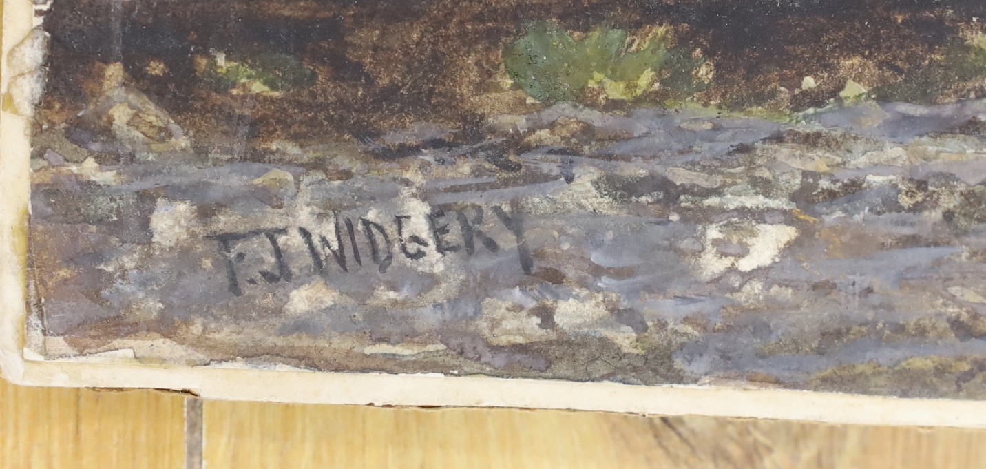 Frederick John Widgery (1861-1942), watercolour, Moorland scene, signed, 30 x 49cm, unframed